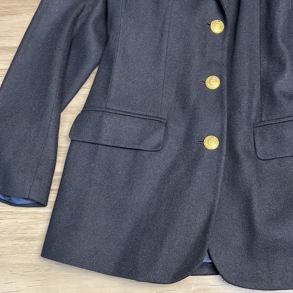 ETIENNE AIGNER WOOL NAVY BLUE BLAZER 6 - Picture 9 of 16